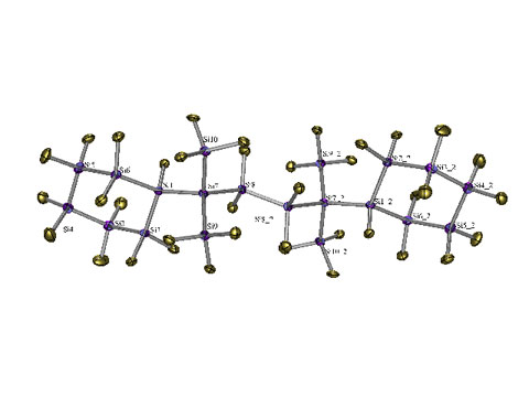 Molecular Substructures of the Silicon Crystal Lattice 
