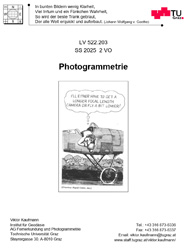 Vorlesungsskriptum Photogrammetrie